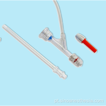 Conjunto de válvula de hemostasia com conector Y